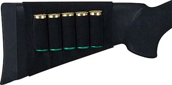 Allen 205 Buttstock Shell Holder 5 Rounds Black Elastic