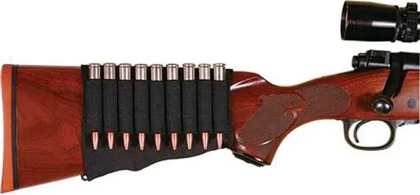 Allen 206 Buttstock Shell Holder 9 Rounds Black Elastic