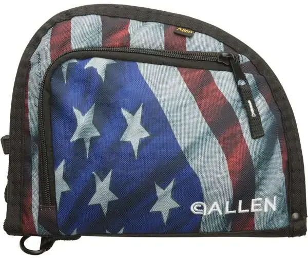 Allen 7719 Victory Auto-Fit Pocket Handgun Case USA Flag w/Black Trim Handgun Endura Interior Deminsions 9"x 7"