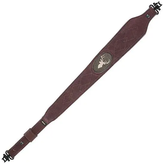 Allen 8140 Big Game Sling with Swivels 1.75" W x 20" L Adjustable Brown Suede Body w/Leather Strap for Rifle