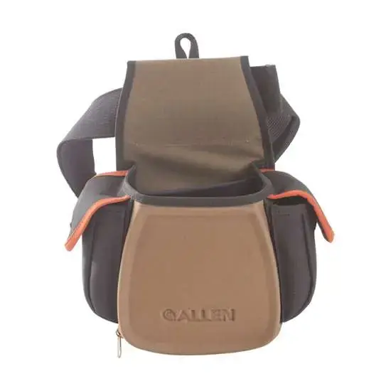 Allen 8306 Eliminator Pro Double Compartment Shooting Bag Black w/Brown Trim