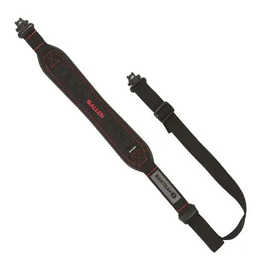 Allen 8375 BakTrak Vapor Sling Adjustable Black Rubber Padding w/Nylon Red Accents Strap for Rifle