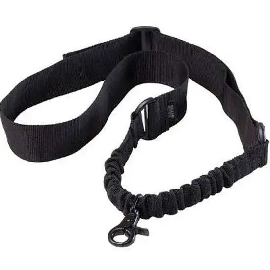 Allen 8910 Solo Single Point Sling 1.50" W x 42"-54" L Adjustable Black Webbing for Rifle