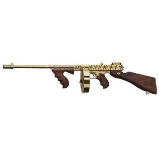 AUTO-ORDNANCE 1927A-1 DELUXE .45 ACP/Auto TITANIUM GOLD TIGER BLEM