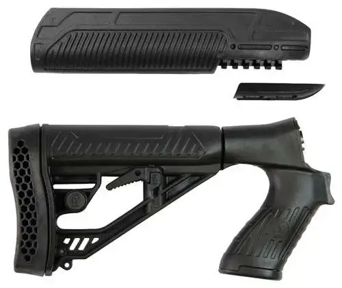 Adaptive Tactical 02006 EX Performance Mossberg 500/88/590 12 Gauge Stock w/PG/Forend Polymer Black