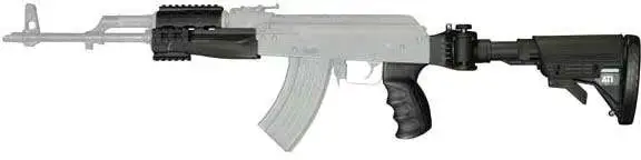 Advanced Technology B2101250 Strikeforce Stock Package Ajd 6 Position Side Folding Black Synthetic for AK-47