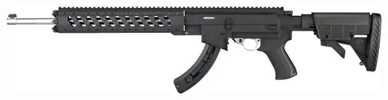 Advanced Technology B2102210 AR-22 Conversion Stock Kit 6 Position Black Synthetic Ruger 10/22