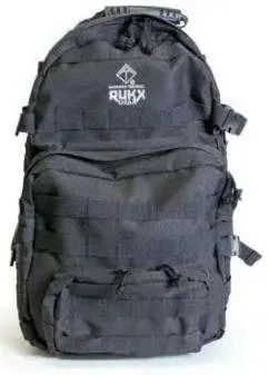 RUKX GEAR Tactical 3 Day 600D Polyester 16" x 10" x 10" Black