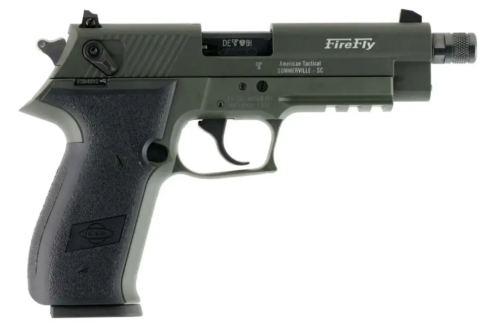 GSG GERG2210TFFG FireFly 22 LR 4.90" 10+1 Green Green Zinc Alloy Black Polymer Grip