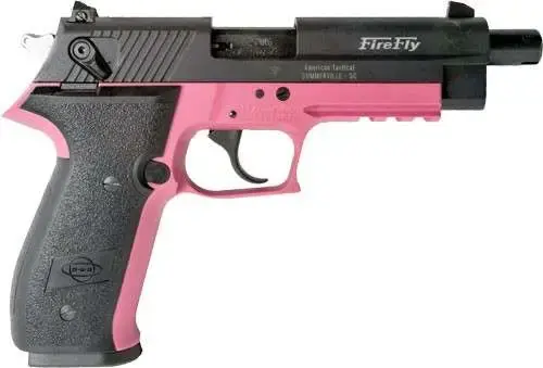 GSG GERG2210TFFP FireFly 22 LR 4.90" 10+1 Pink Black Zinc Alloy Black Polymer Grip