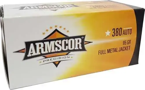 ARMSCOR AMMO 380ACP 95GR FMJ 100/12 VALUE PACK