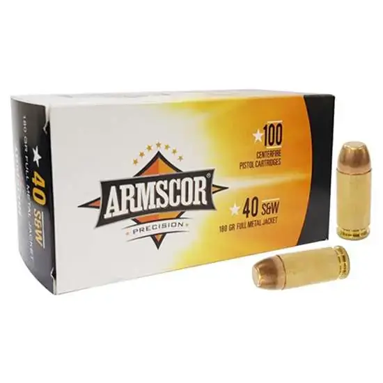 ARMSCOR .40 S&W 180GR FMJ 100 RND/BX