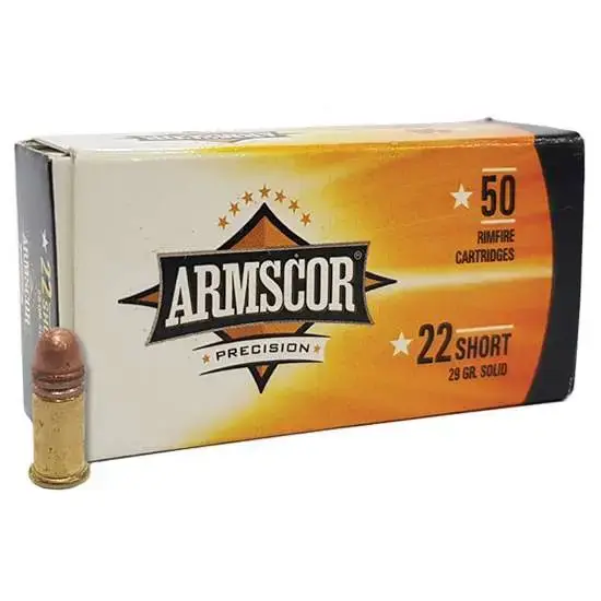 ARMSCOR 22SHORT 29GR CP COPPER PLATE 50RD 50 Round Box