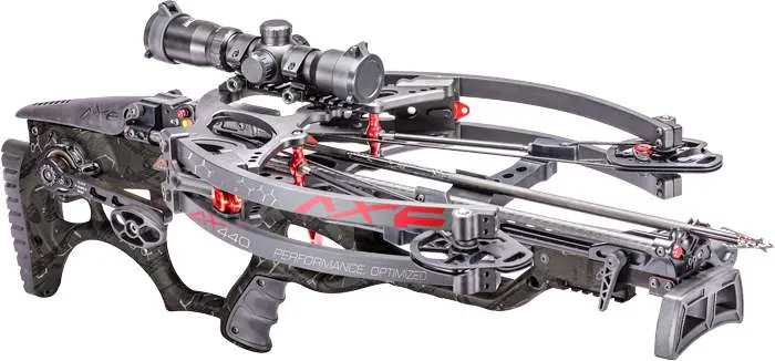 AXE CROSSBOW 440FPS W/ SCOPE & 3 BOLTS