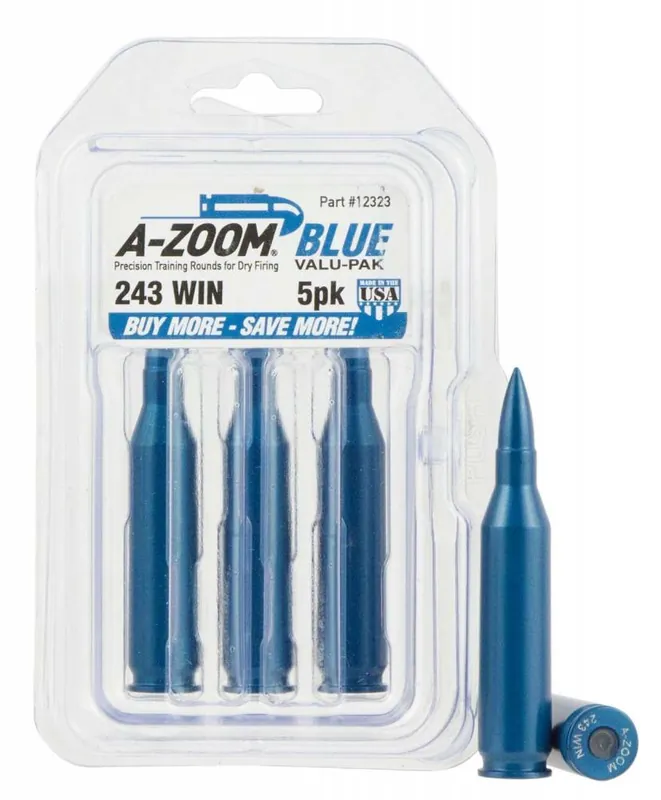 A-Zoom 12323 Rifle Training Rounds243 Win 5 Pkg.