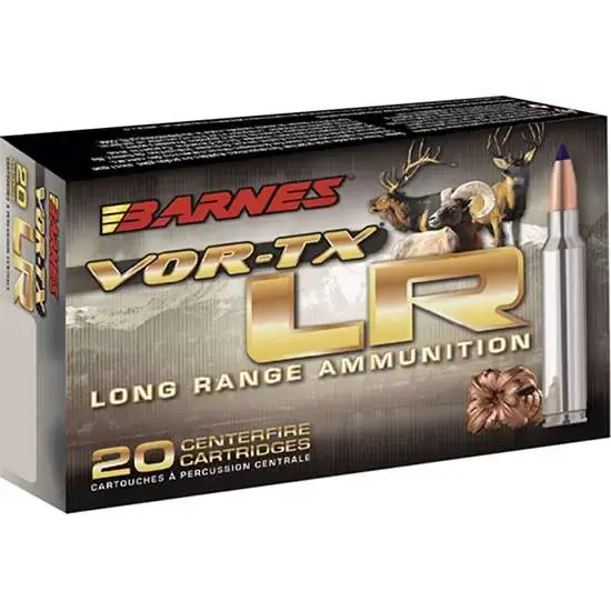Barnes Bullets 29013 VOR-TX LR Rifle 300 Win Mag 190 gr LRX Boat Tail 20 Round Box