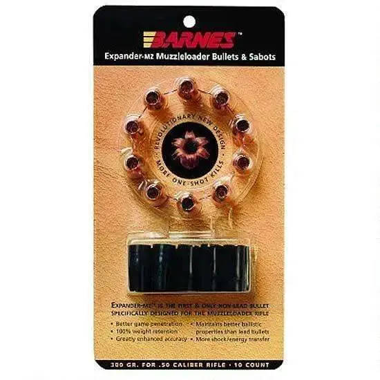 Barnes Bullets 30564 Expander MZ 50 Cal 250 GR 15