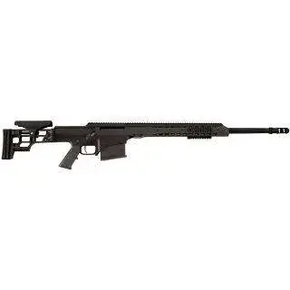Barrett 14357 MRAD 338 Lapua Mag 26" Fluted 10+1 Black Cerakote Black Folding Right Side Stock Black Polymer Grip