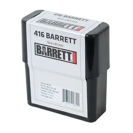 Barrett 416 Barrett 452 GR MTAC 10 Round Box
