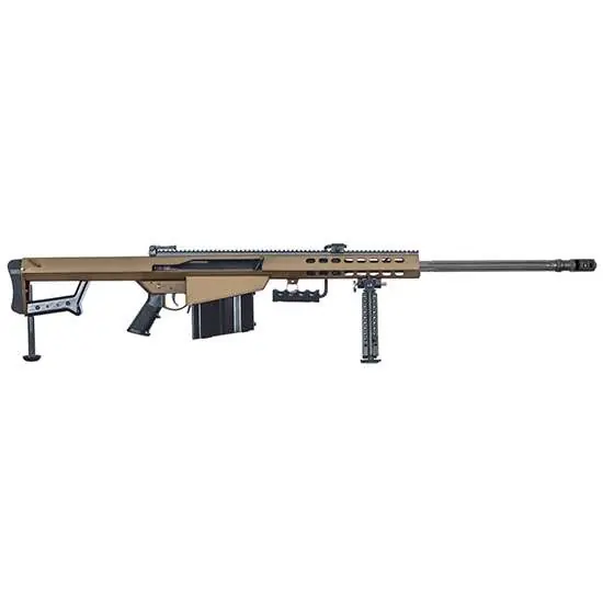 Barrett 18861 M82A1 416 Barrett 29" 10+1 Flat Dark Earth Cerakote Flat Dark Earth Fixed w/Sorbothane Recoil Pad Stock Black Polymer Grip
