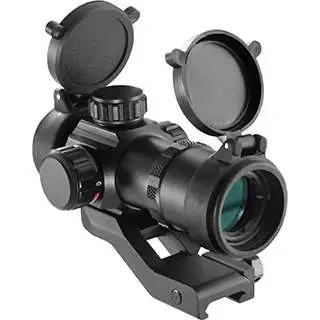 Barska Tactical Red Dot 1x 30mm Obj 4 MOA Illuminated Red/Green Dot Black Matte CR2032 Lithium (1)