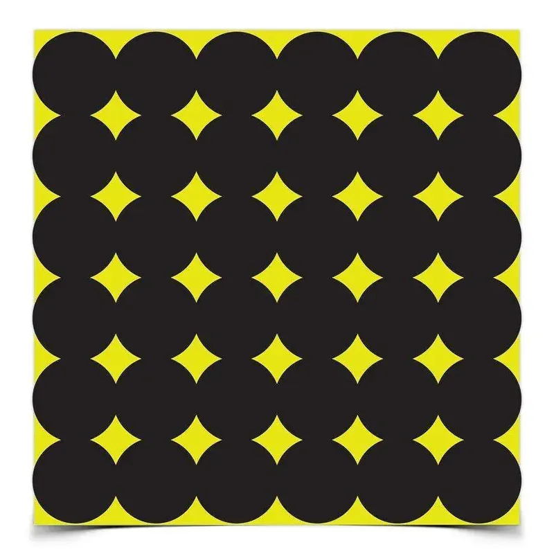 Birchwood Casey 34115 Shoot-N-C Pasters 1" Self-Adhesive Circle Black 12 Per Pack