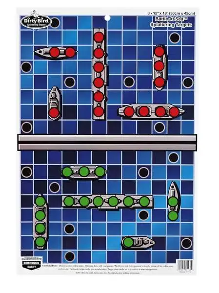 Birchwood Casey 35560 Pregame Self-Adhesive Paper 12" x 18" Battle at Sea Blue 8 Per Pack