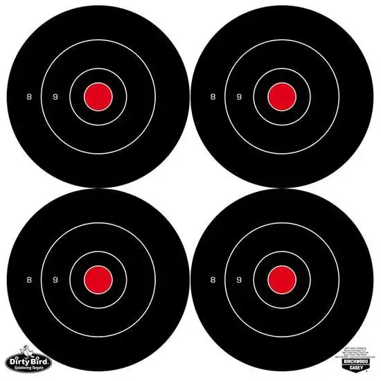 Birchwood Casey 35570 Dirty Bird Bullseye Hanging Tagboard Target 6" 100 Per Pack