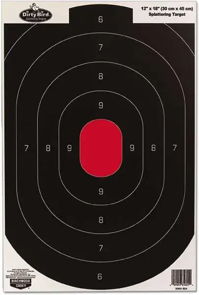 Birchwood Casey 35608 Dirty Bird Silhouette Hanging Tagboard Target 12" x 18" 8 Per Pack