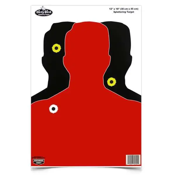 Birchwood Casey 35701 Dirty Bird Silhoutte III Silhouette Hanging Tagboard Target 12" x 18" 100 Per Pack