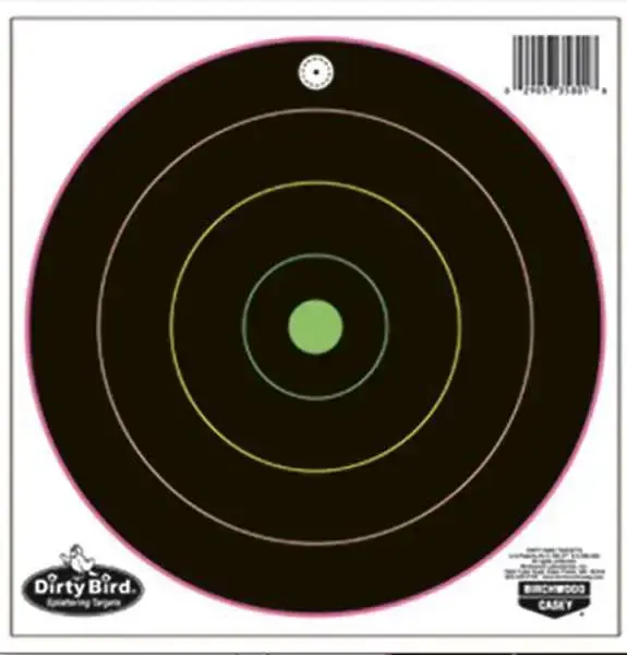 Birchwood Casey 35820 Dirty Bird Bullseye Hanging Tagboard Target 20 Per Pack