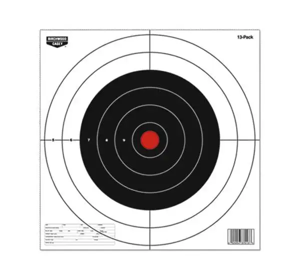 Birchwood Casey 37013 EZE-Scorer Bull's-Eye Bullseye Paper Target 12" x 12" 13 Per Pack