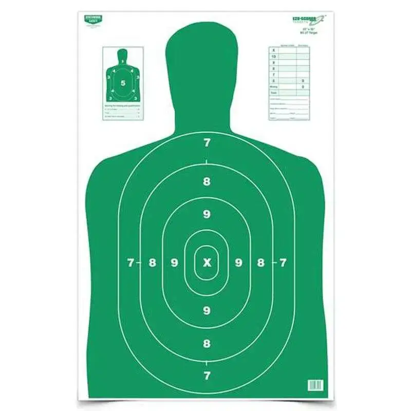 Birchwood Casey 37017 EZE-Scorer BC-27 Silhouette Paper Target 23" x 35" 100 Per Pack