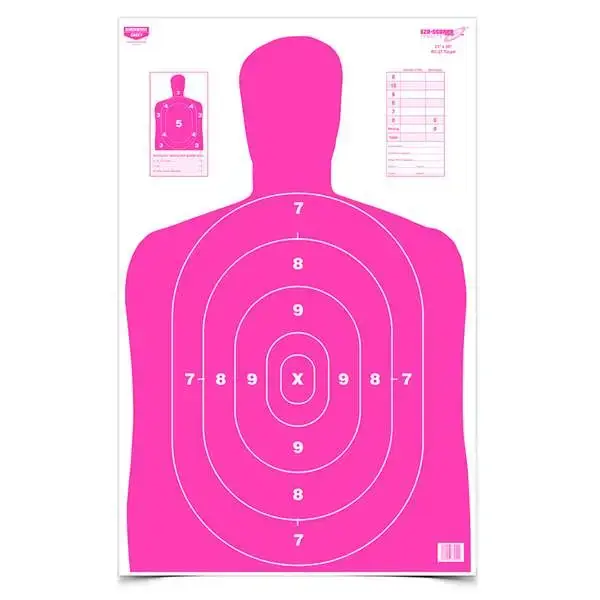 Birchwood Casey 37039 EZE-Scorer BC-27 Silhouette Paper Target 23" x 35" 5 Per Pack
