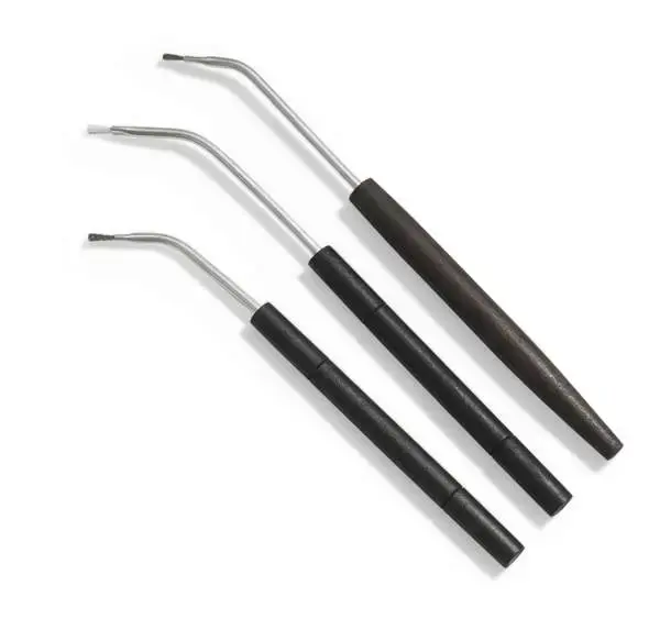 Birchwood Casey 41108 Anglebrush Universal Brass Nylon, Bronze, Stainless Steel Brush 3 Per Pack