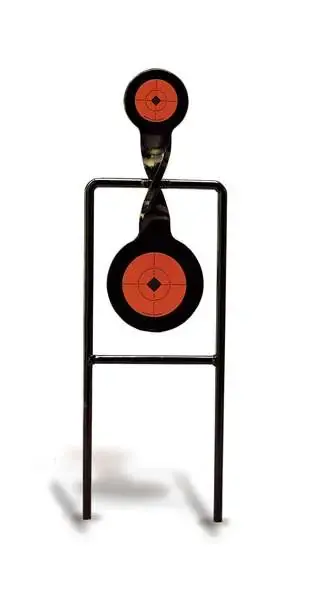 Birchwood Casey 46244 World of Targets Double Mag Spinner Centerfire Steel Bullseye 3" x 4.25"