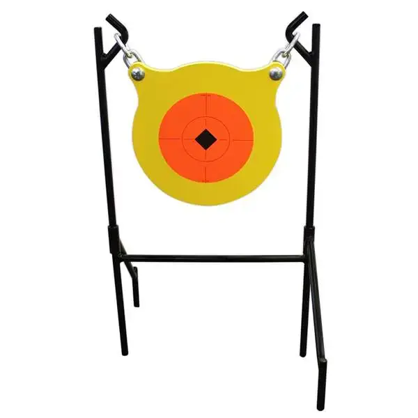 Birchwood Casey 47330 World of Targets Boomslang Centerfire Yellow Gong w/Orange Target .5" Thick AR500 Steel