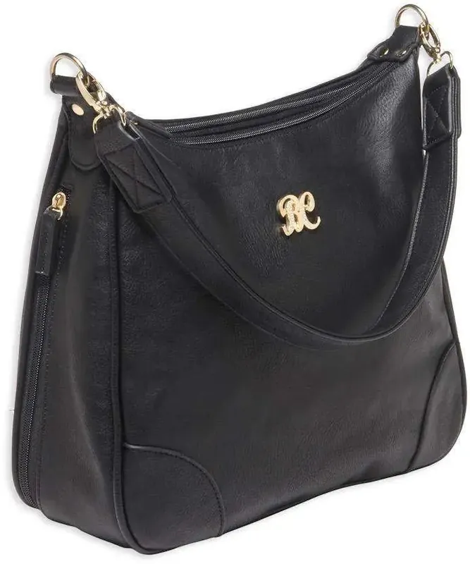 Bulldog BDP010 Hobo Purse w/Holster Black Leather Small Autos, Revolvers Ambidextrous Hand