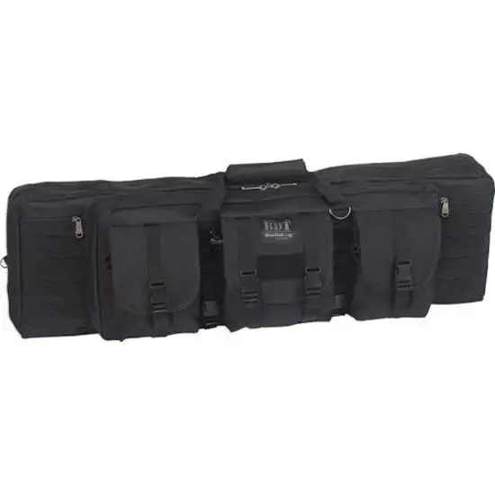 Bulldog BDT60-37B Tactical Double Rifle Case 37" Black 2 Rifles