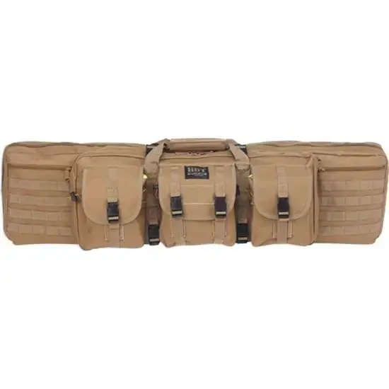 Bulldog BDT60-37T Tactical Double Rifle Case 37" Tan Nylon 2 Rifles