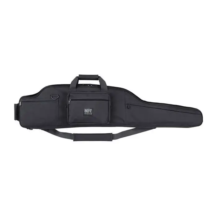 Bulldog BDT8054B Long Range Rifle Case 54" Black 600D Polyester Scoped Rifle
