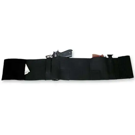 Bulldog WBWDM Deluxe Belly Wrap Medium Black Elastic w/Velcro Closure Ambidextrous Hand 32"-38"