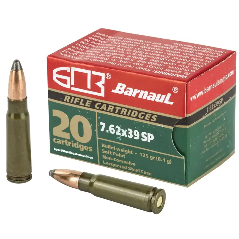 BEAR BROWN 7.62X39 125GR SP 500RDS/CASE