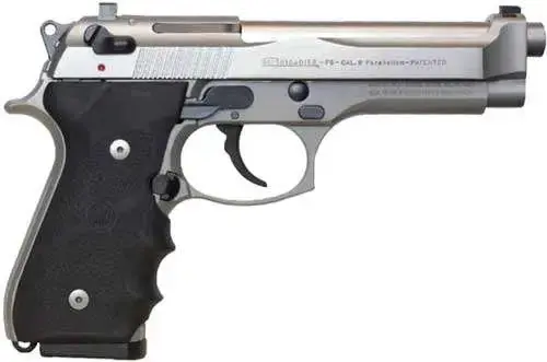 Beretta USA J92F560CA 92FS Brigadier *CA Compliant 9mm Luger 4.90" 10+1 Satin Stainless Steel Slide Black Hogue Wraparound Rubber Grip