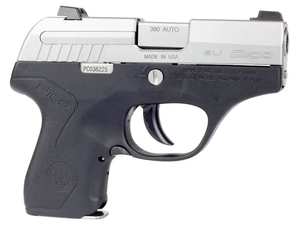 Beretta USA JMP8D25 Pico 380 ACP 2.70" 6+1 Black Stainless Steel Black Polymer Grip