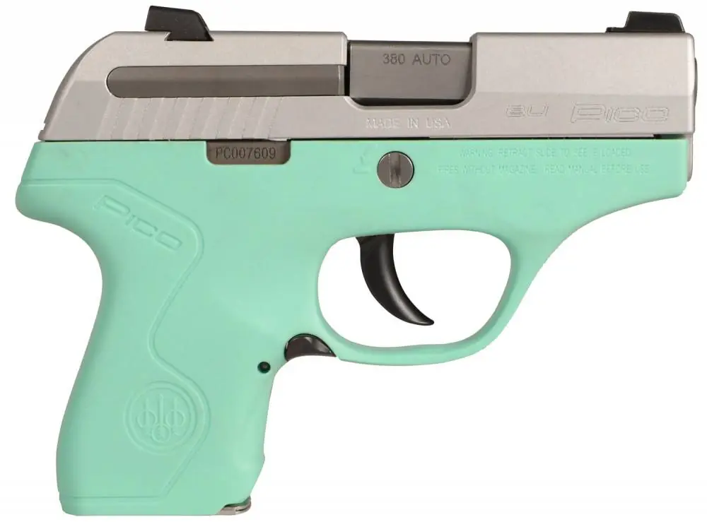Beretta USA JMP8D75 Pico 380 380 ACP 2.70" 6+1 Robin Egg Blue Stainless Steel Robin Egg Blue Polymer Grip/Frame Grip