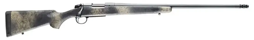 Bergara Rifles B14LM507 B-14 Ridge Wilderness 7mm Rem Mag 3+1 24" Woodland Camo w/Soft Touch Fixed American Style Synthetic Stock , Gray Cerakote Right Hand Threaded Barrel W/Omni Muzzle Brake