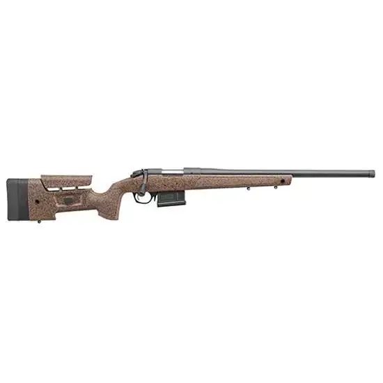 Bergara Rifles B-14 HMR 22-250 Rem 5+1 24" Speckled Black/Brown Mini-Chassis w/Adjustable Cheekpiece Stock Matte Blued Right Hand