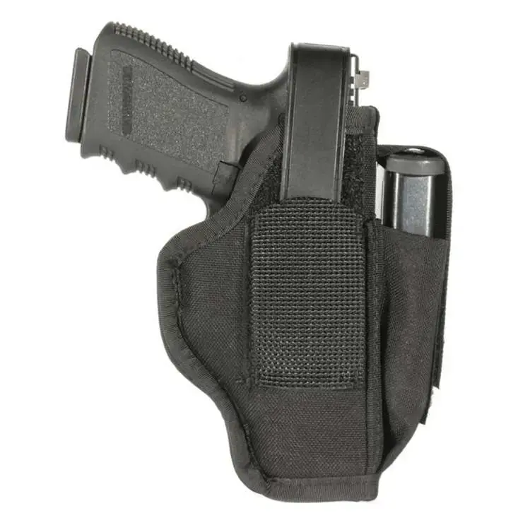 Blackhawk 40AM01BK Multi-Use with Mag Pouch OWB 3-4" Med Auto Nylon Black