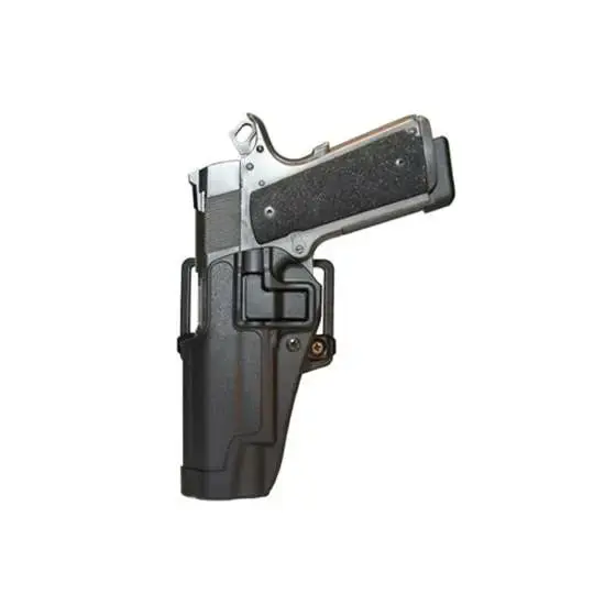Blackhawk 410503BKL Serpa CQC Concealment Black Matte Polymer OWB 1911 Govt & Clones w/wo Rail Left Hand